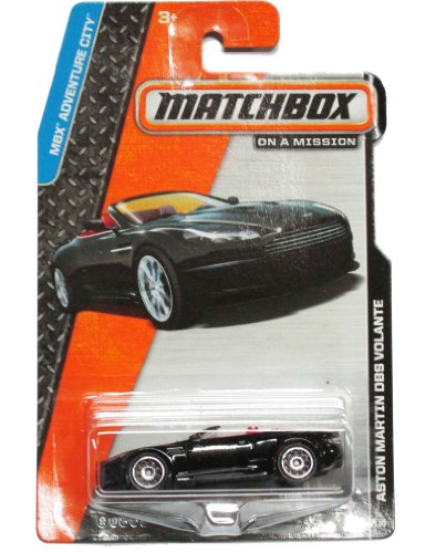 Matchbox on a Mission - MBX Adventure City 4/120 - Aston Martin DBS Volante (Black) by Mattel