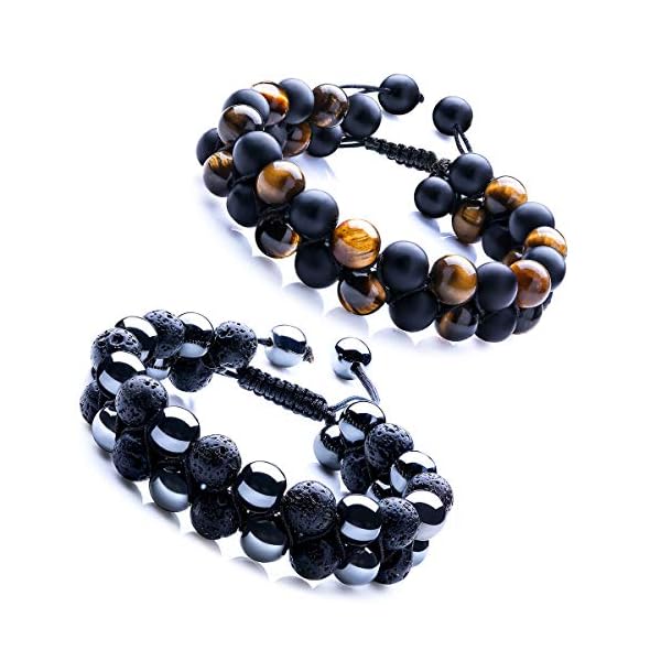 WRCXSTONE-Natural-Stone-Bracelet-Mens-Black-Lava-Rock-Bracelet-Tiger-Eye-Gemstone-Bracelet-Yoga-Essential-Oil-Bracelet-Charm-Gift WRCXSTONE Natural Stone Bracelet Mens Black Lava Rock Bracelet Tiger Eye Gemstone Bracelet Yoga Essential Oil Bracelet Charm Gift