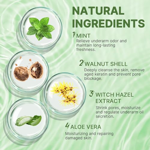 Underarm Detox Scrub,Body Scrub,Armpit Detox&Underarm Detox For Deeply Cleanses,Exfoliates,Moisturizes&Relieves Odor,Provides Long-Lasting Freshness,Used in Armpits, Elbows,Knee&Throughout the Body - Image 3