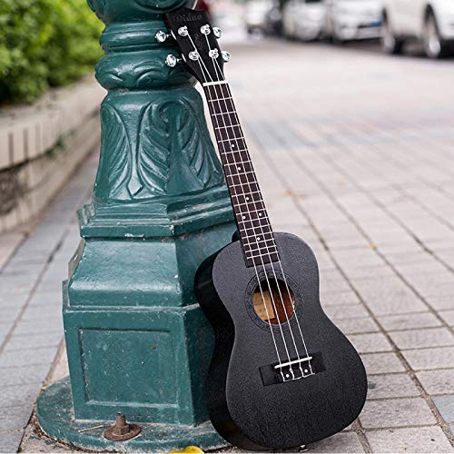KEPOHK 23 pouces noir ukul¨¦l¨¦ Concert Soprano Mini guitare avec sac Capo String Strap Picks 23 pouces - Les Beatles, Paul McCartney, John Lennon, RIngo Starr, George Harrison KEPOHK 23 pouces noir ukul¨¦l¨¦ Concert Soprano Mini guitare avec sac Capo String Strap Picks 23 pouces – Image 3