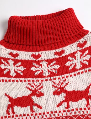 Image of ZAFUL Flower Crochet Turtleneck Sweater for Women Pullover Puff Long Sleeve Boho Knit Sweaters Trendy Knitwear Tops