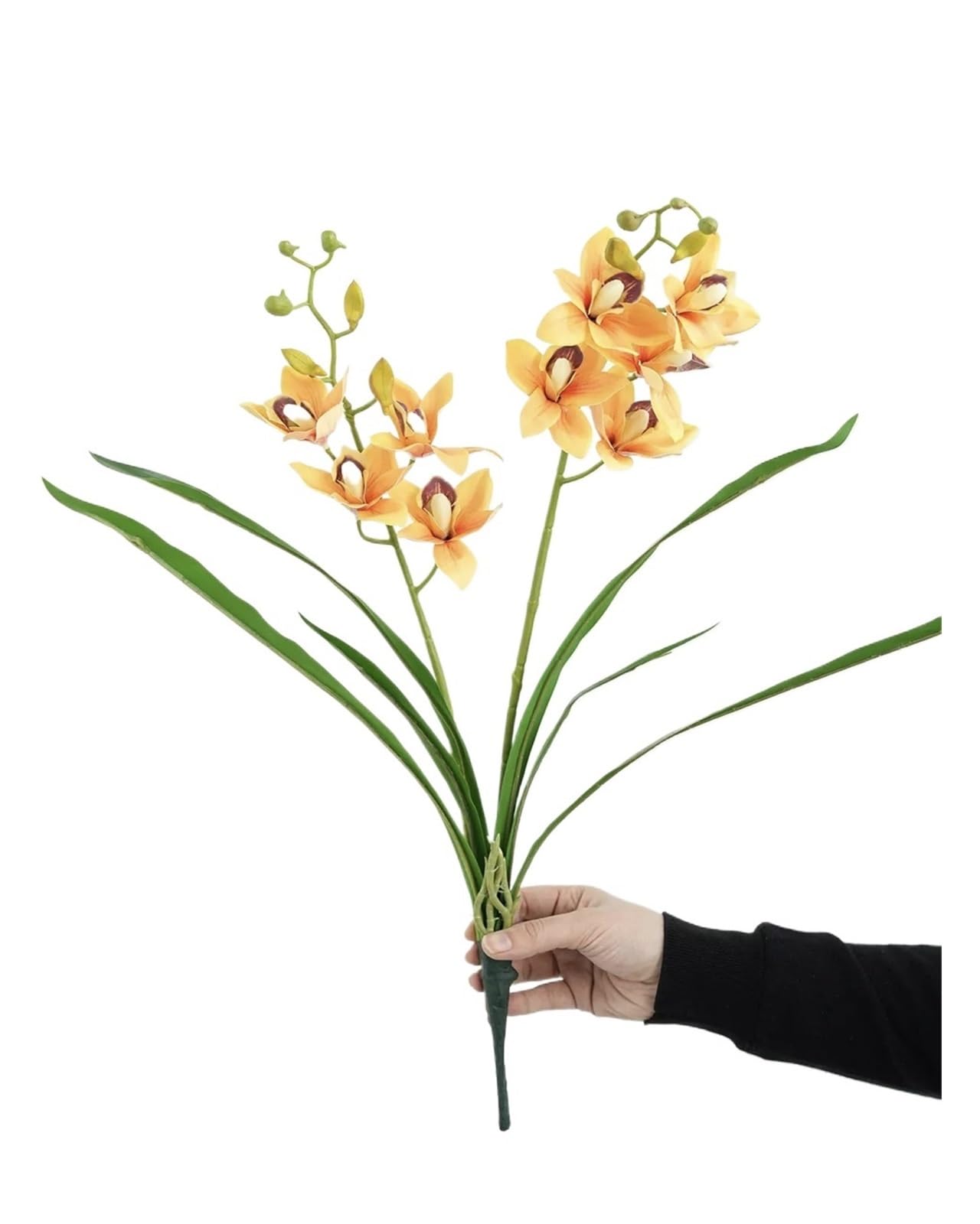 Casetlong 1PC Artificial Flowers Faux Leaves For Home Wedding Decoration(Yellow)
