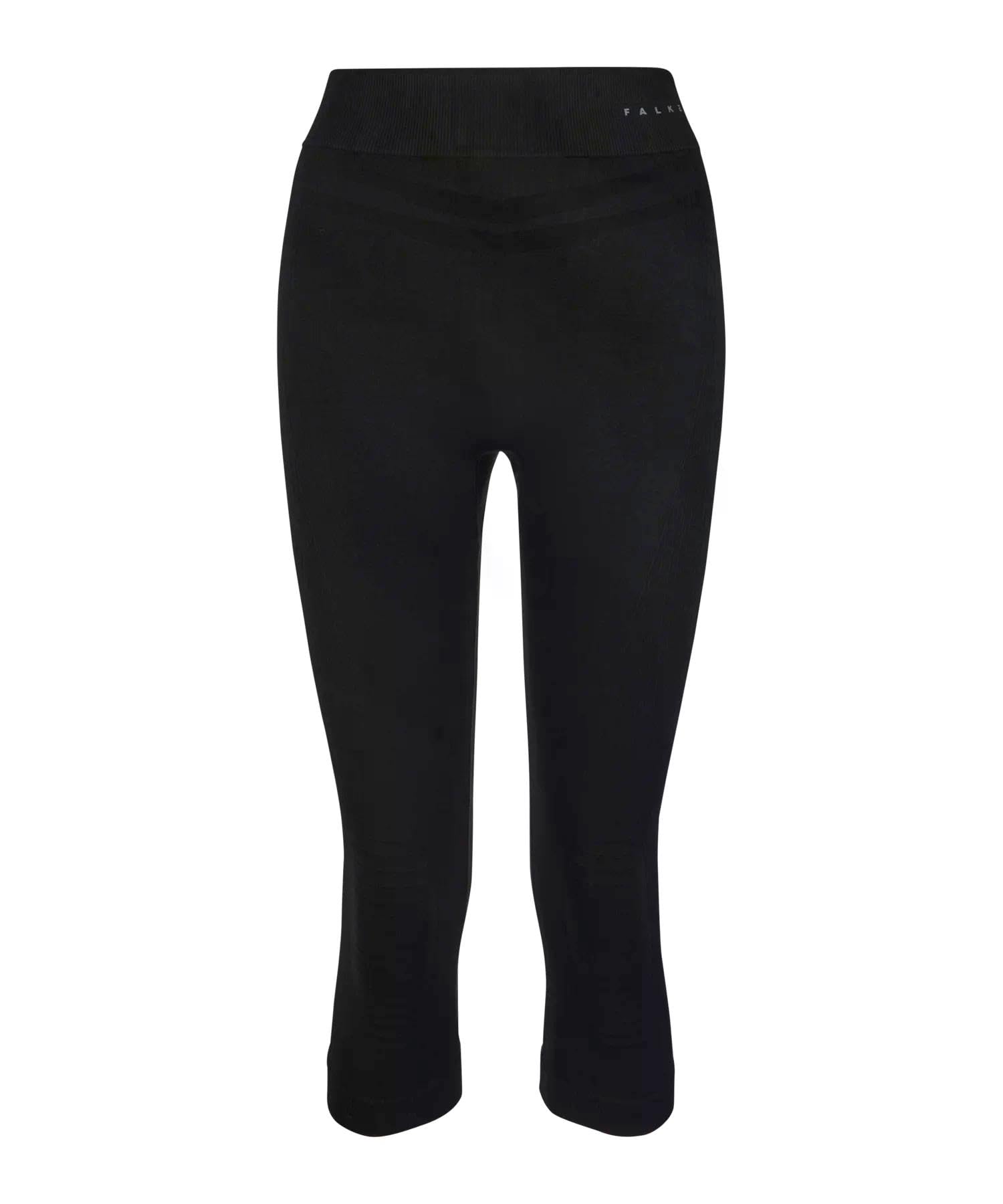 FALKE Kobiety Warstwa podstawowa (dół) Maximum Warm 3/4 W Ti materiał funkcyjny szybkoschnące ciepłe 1 Sztuka, Czarny Black 3000, S
