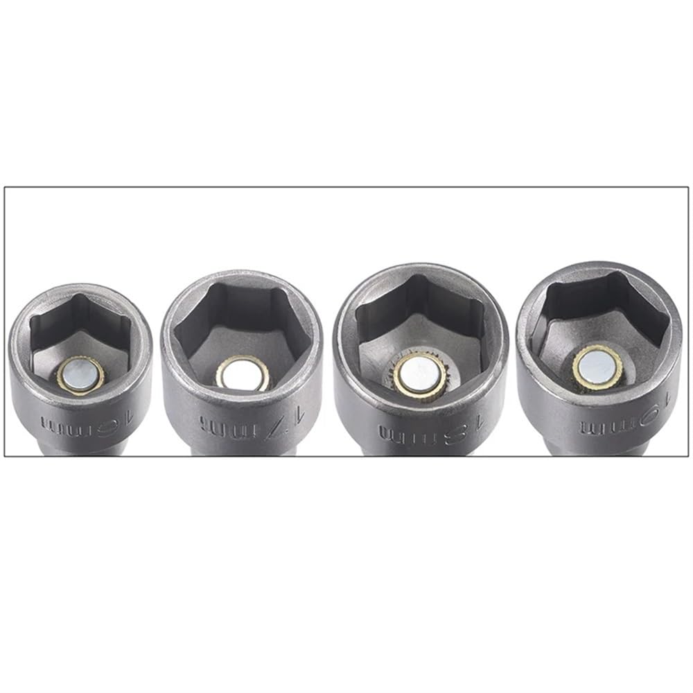 Set di Punte for giradadi a Cambio rapido da 12mm 13mm 14mm 15mm 16mm 17mm 18mm 19mm Punta da Trapano Magnetica con Codolo Esagonale da 1/4"