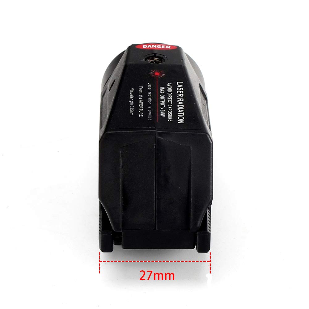 Tactique LED Lampe de Poche Rouge Laser Vue pour 20mm Rail Mini Glock Pistolet Pistolet Lumière lanterna Airsoft Lumière