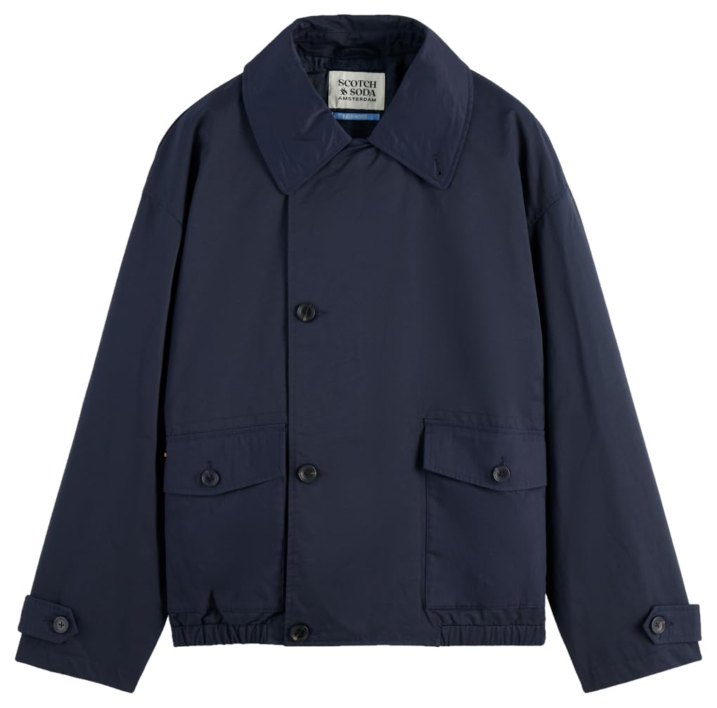 Scotch & Soda Herren Short Trench Trench Coat Trenchcoat