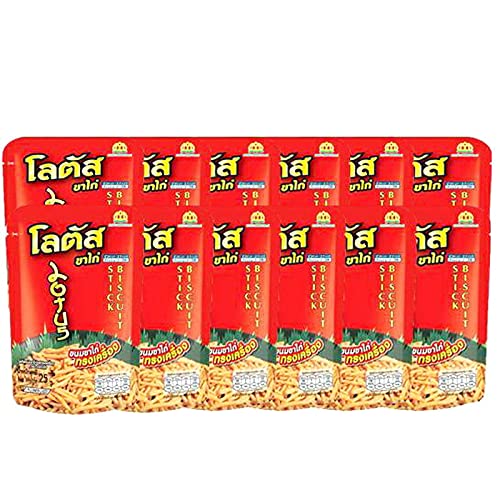 Lotus Dorkbua Biscuit sticks crispy and tasty snack Original 20g.x 12