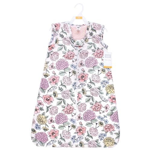 Image of Hudson Baby Infant Girls Long Sleeve Plush Faux Fur Sleeping Bag, Wearable Blanket