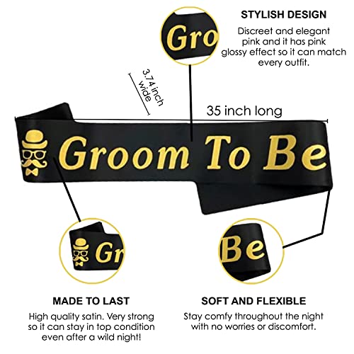 Image of Party Propz Ultimate Groom to Be Party Decoration Kit - 16pcs, Foil Balloons, Sash, Non-Toxic, DIY Celebration Essentials