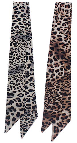 3pcs Creative Leopard Print Cashew Nut Pattern Bag Handbag Handle Ribbon Scarf Hair Head Band Neck Scarf Neckerchief Scarf Head Wrap for Women Girls Decoration3