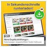 Nero Duplikate finden | doppelte Fotos | bereinigt Bildarchiv | Fotogalerie sortieren | mehrere Fotoformate | Windows 11 / 10 / 8 / 7 | 1 Gerät | Unlimitierte Lizenz | Aktivierungscode per Email