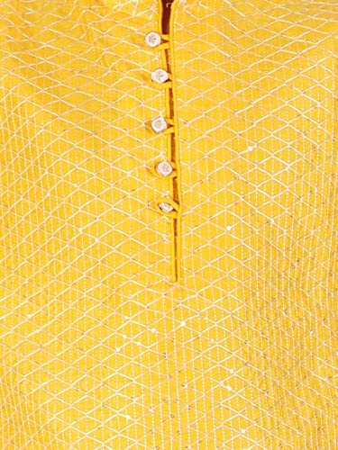 Image of Pro-Ethic Style Developer Boys Silk Solid Kurta Pajama Set | | Self Design | Mandarin Collar | Traditional Ethnic Wear (S-161)