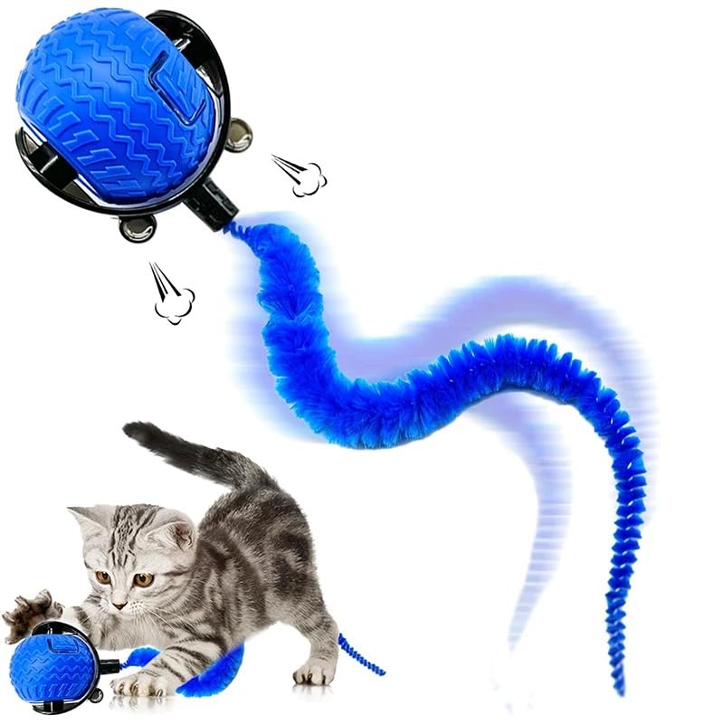 IMPETIOUS INDUSTRIES Jouet Chat, Jouet Chaton Interactif: Balle Roulante Automatique, 3 Modes de Jeu, Compatible Sols et Moquettes, Idéal pour Jeux Chat...