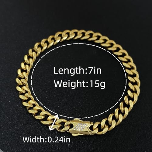 18K gold bracelet, women's light luxury accessory, moissanite solid Cuban chain, men's high-end gift2