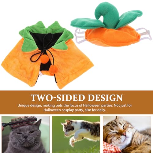 Disfraz Halloween para perro capa y sombrero, talla S miniatura 3