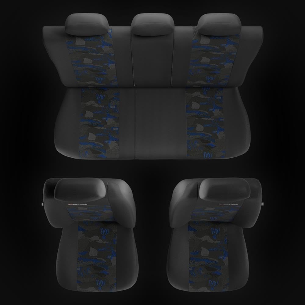 Protezione Sedili Auto Velluto Coprisedili Compatibili Con Ford Focus I, II, III, IV (1998-2019 Compatibile Airbag Laterali