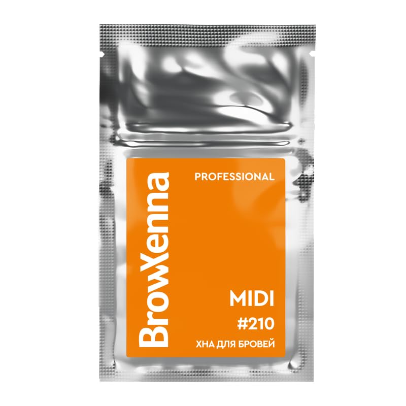 BrowXenna Brow Henna #210 Amber Concentrate Sachet Refill - 3g | Long-Lasting Brow Tint & Dye | Professional Brow Coloring