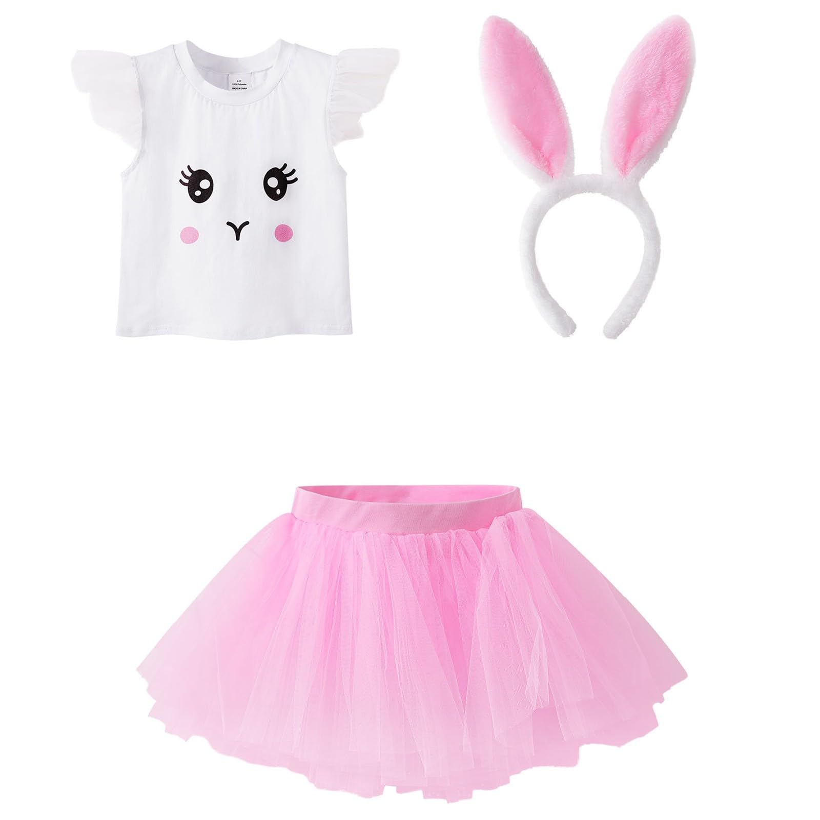 de lapin adorable élégant raffiné destiné aux enfants idéal lors des fêtes spectacles ou cosplays royaux Ensemble trois pièces complet adapté à toutes occasions pour garçons et filles (4-5 Years)