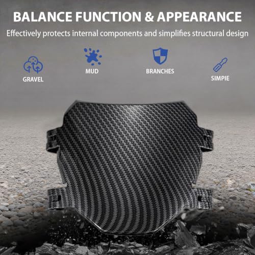 Image of Number Plate for Ebike - Universal Downhill Electric Bike Plate for Q20, S1 /S2 /Y1 /RX, X1S /X /X2 /MX3 /MX4 /MX5, XXX, Pro SS /SR /S (Carbon Style)