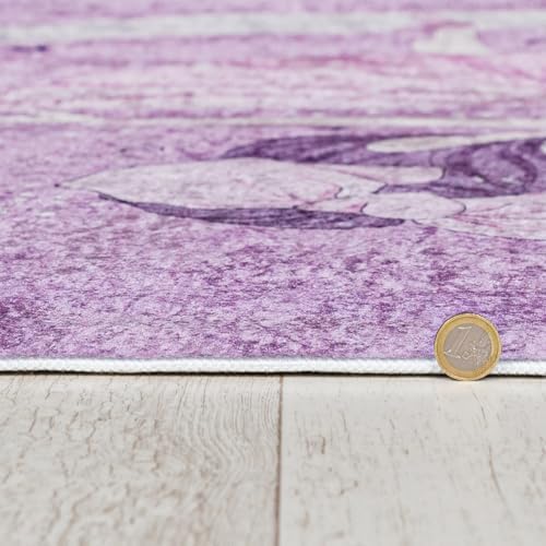 5. Bild von Mazovia Kinderzimmerteppich Antirutsch - Waschbar bis 30 Grad - Ballett Ballerina - Kurzflor Kinderteppich Teppich für Kinderzimmer - ÖKO-TEX - Teppiche Mädchen Rosa Pink 160 x 230 cm 160 x 230 cm