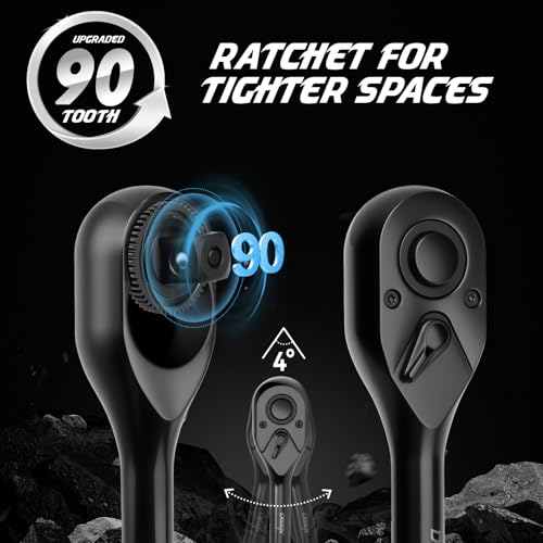 DISEN 3PCS Black Oxide Ratchet Kit