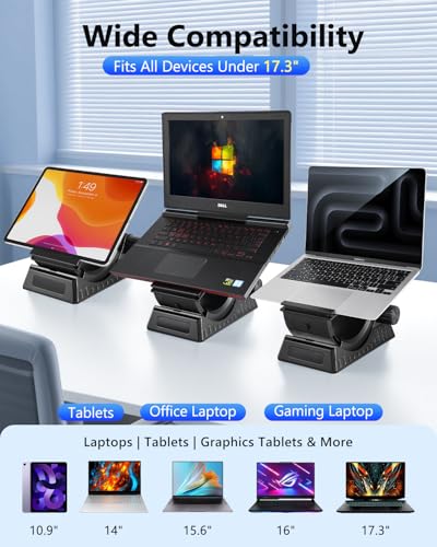 Soporte ajustable para laptop con diseño ergonómico miniatura 2