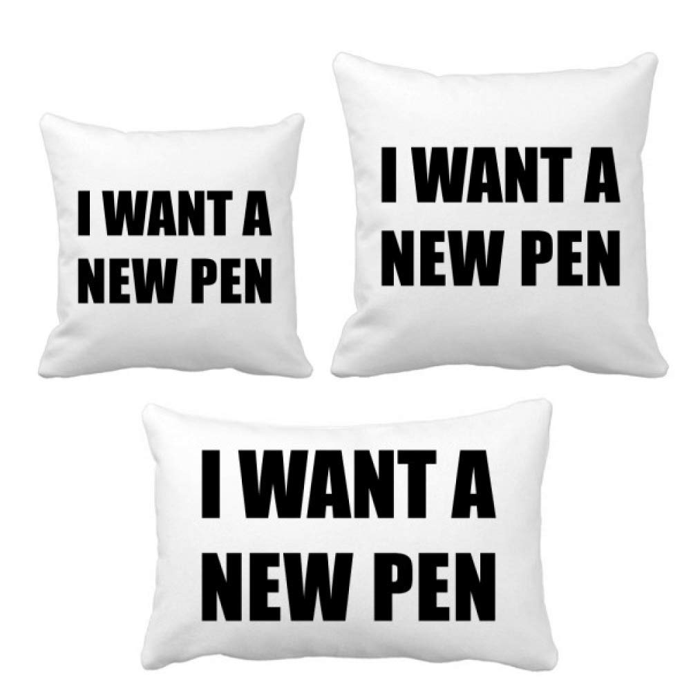 Coussin I Want A New Pen idéal pour embellir votre canapé de salon