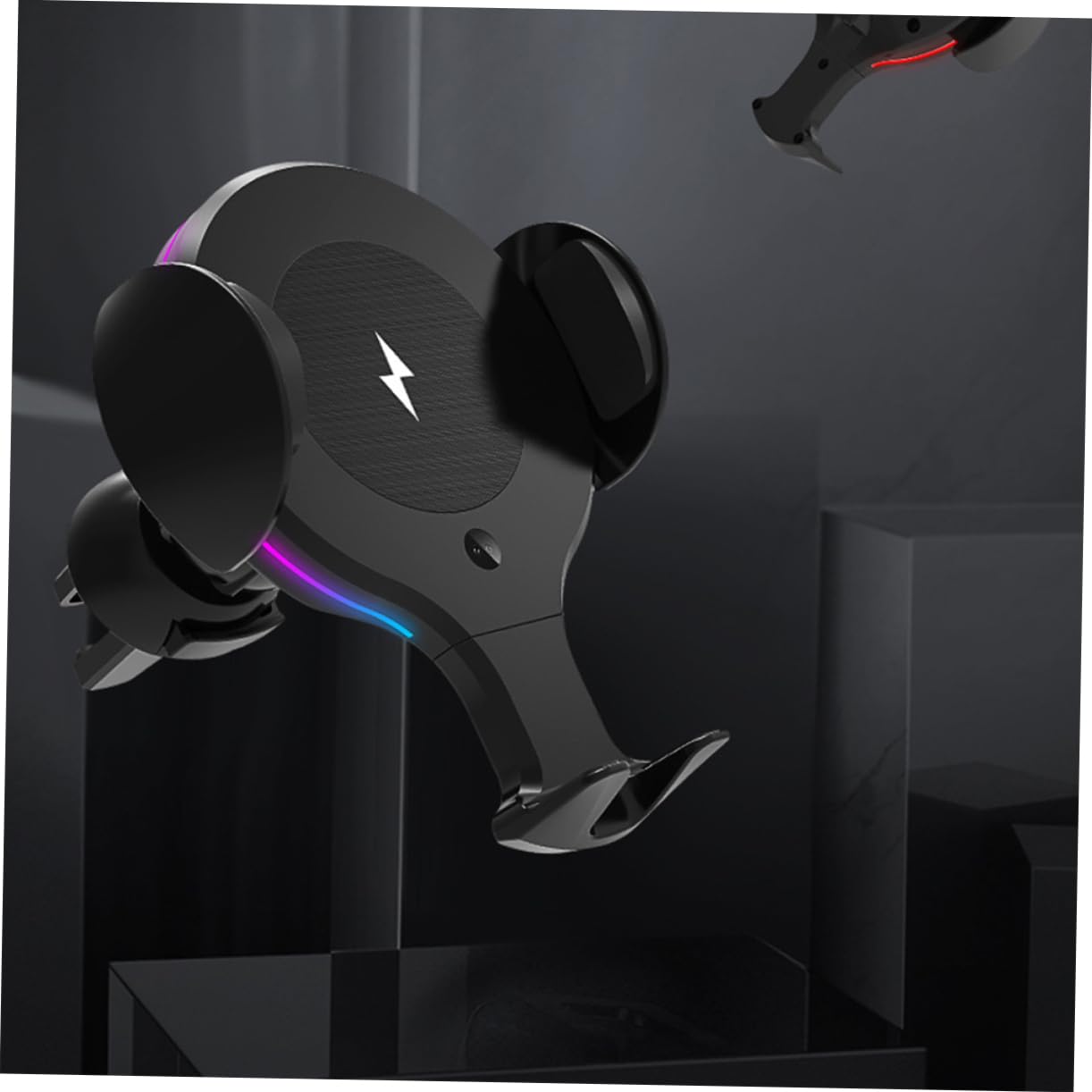 per Smartphone Auto con Caricatore Wireless Rgb per e Base Compatibile con Telefoni Protezione Sicura e Automatica