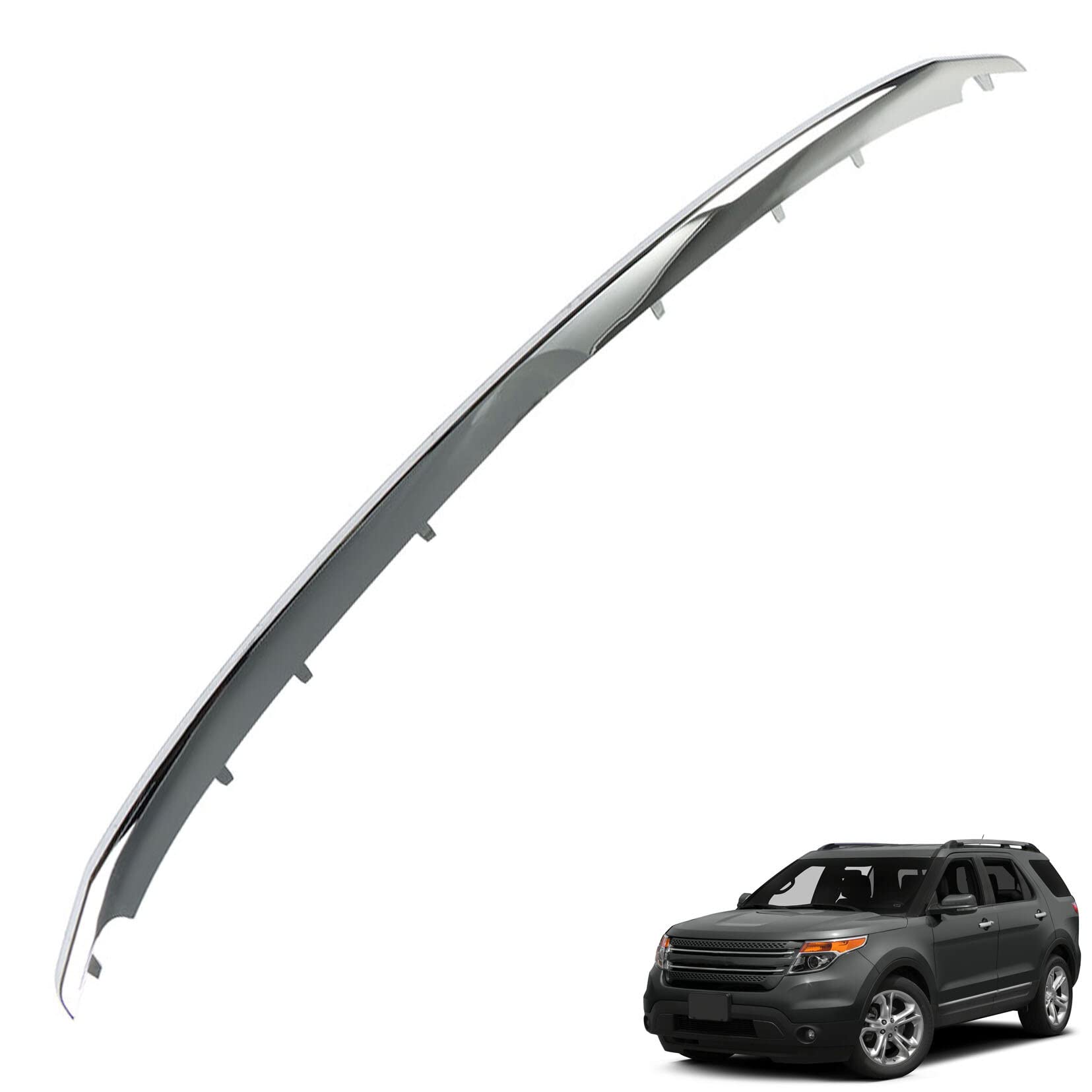 Lower Grille Molding Trim Strip Replacement for 2011-2015 Explorer FO1216107 BB5Z8200BA