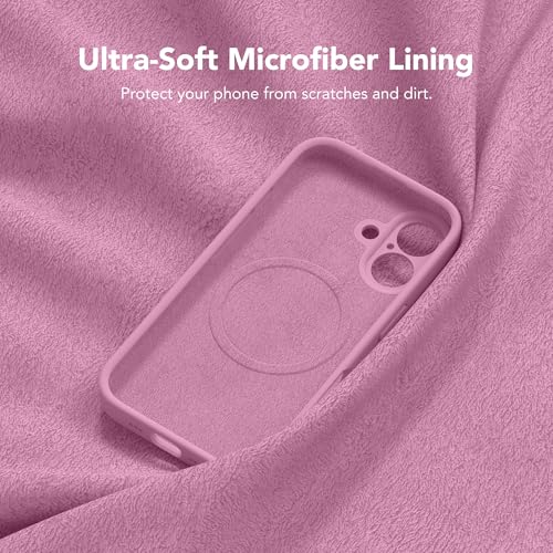 Image of Magnetic for iPhone 16 Plus Case, Compatible with MagSafe, [Full Camera Protection][Screen Protector] Silicone Shockproof Protective Phone Case for iPhone 16 Plus 6.7 inch, Blackcurrant
