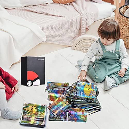 RURING 100 PCS Assorted Cards Packs (9Vstar+64Vmax+27V) TCG Cards Packs for Kids, Children, Collectors, Party Card Game