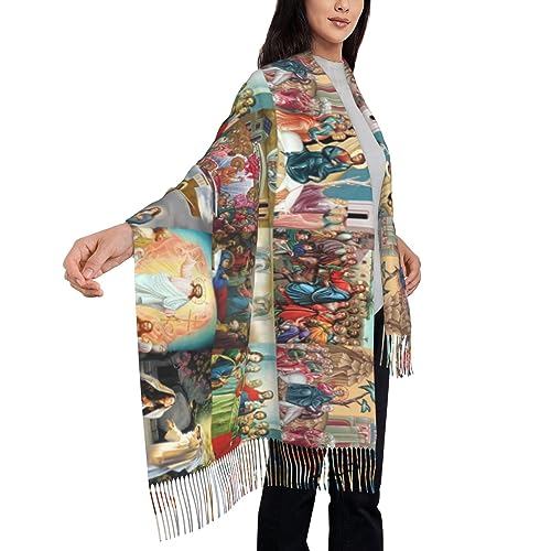 Tassel Scarf Wrap Shawl for Women Ladies Fall and Winter Evening Dresses Scarves Unique Christian Gifts4