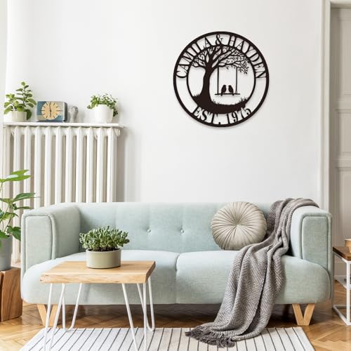 Custom Metal Lovebirds Anniversary Sign - Perfect Personalized 50th, 60th, 40th, 30th, 25th, 10th Wedding Gifts for Couples - Image 3