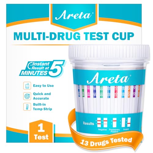 Areta Multi-Drug Test Cup: 13 Panel Urine Drug Test Kit