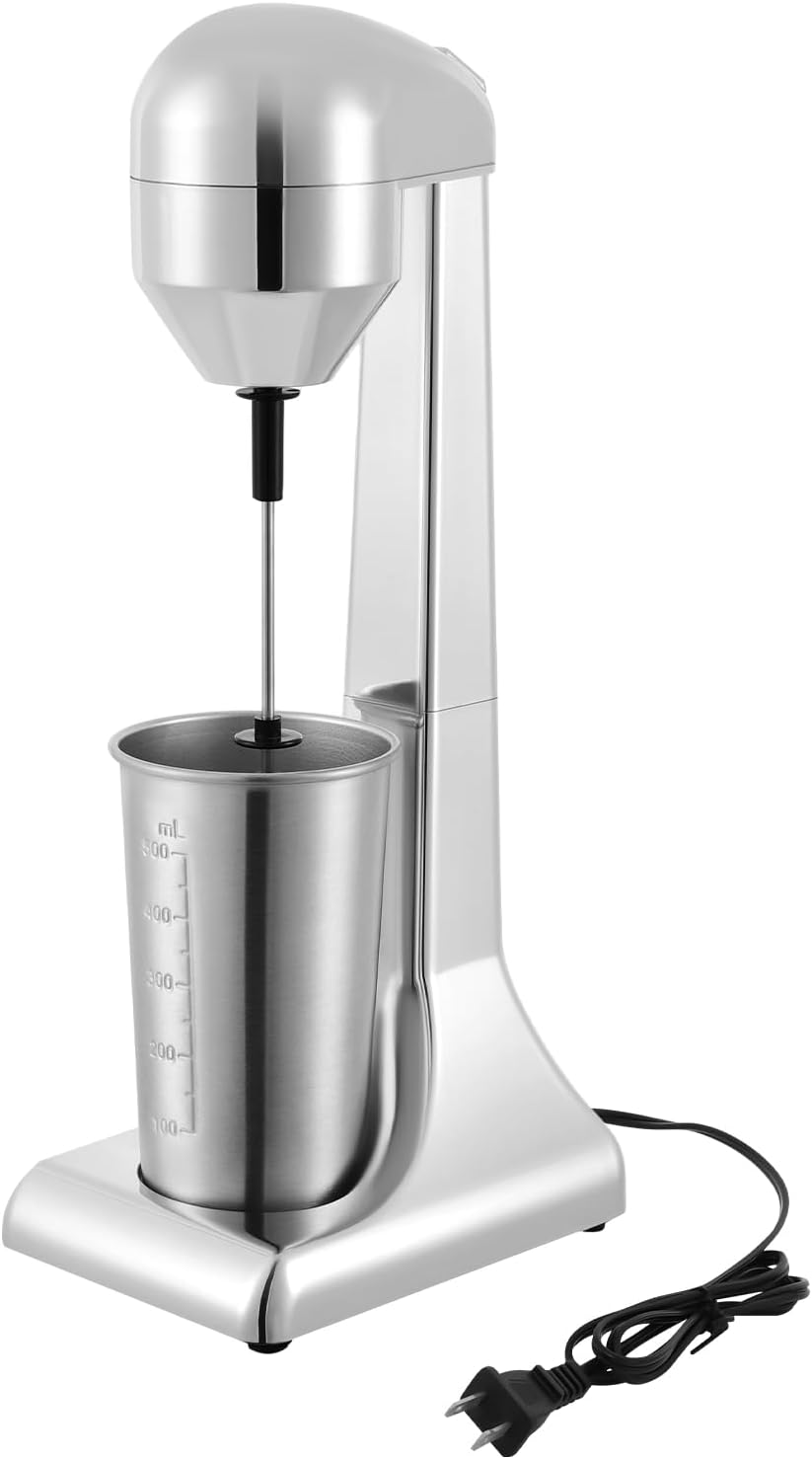 DYNAMI 100W Electric Mixer for Drinks,2-Speed Milkshake Maker with 16oz Stainless Steel Cup, Countertop Drink Mixer for Commercial and Home Use - Image 1 of 6