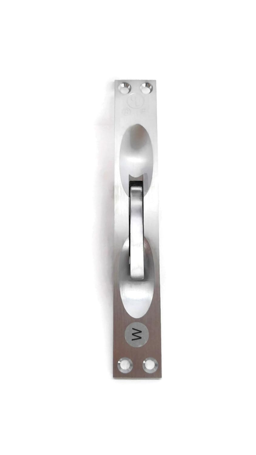 Rockwood 556WS Windstorm Manual Flush Bolt with solid Stainless Steel Extension Rod, Windstorm Certified, also used in a corrosive enviroment