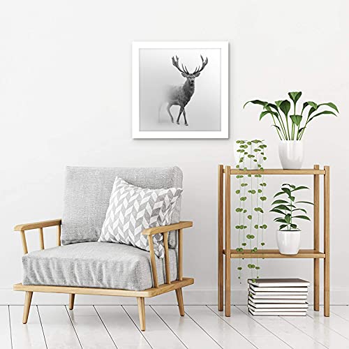 Americanflat 16x16 Picture Frame with Polished Plexiglass - Epic Collection - Square Picture Frame with Engineered Wood - Wide Photo Frames for Wall display - White