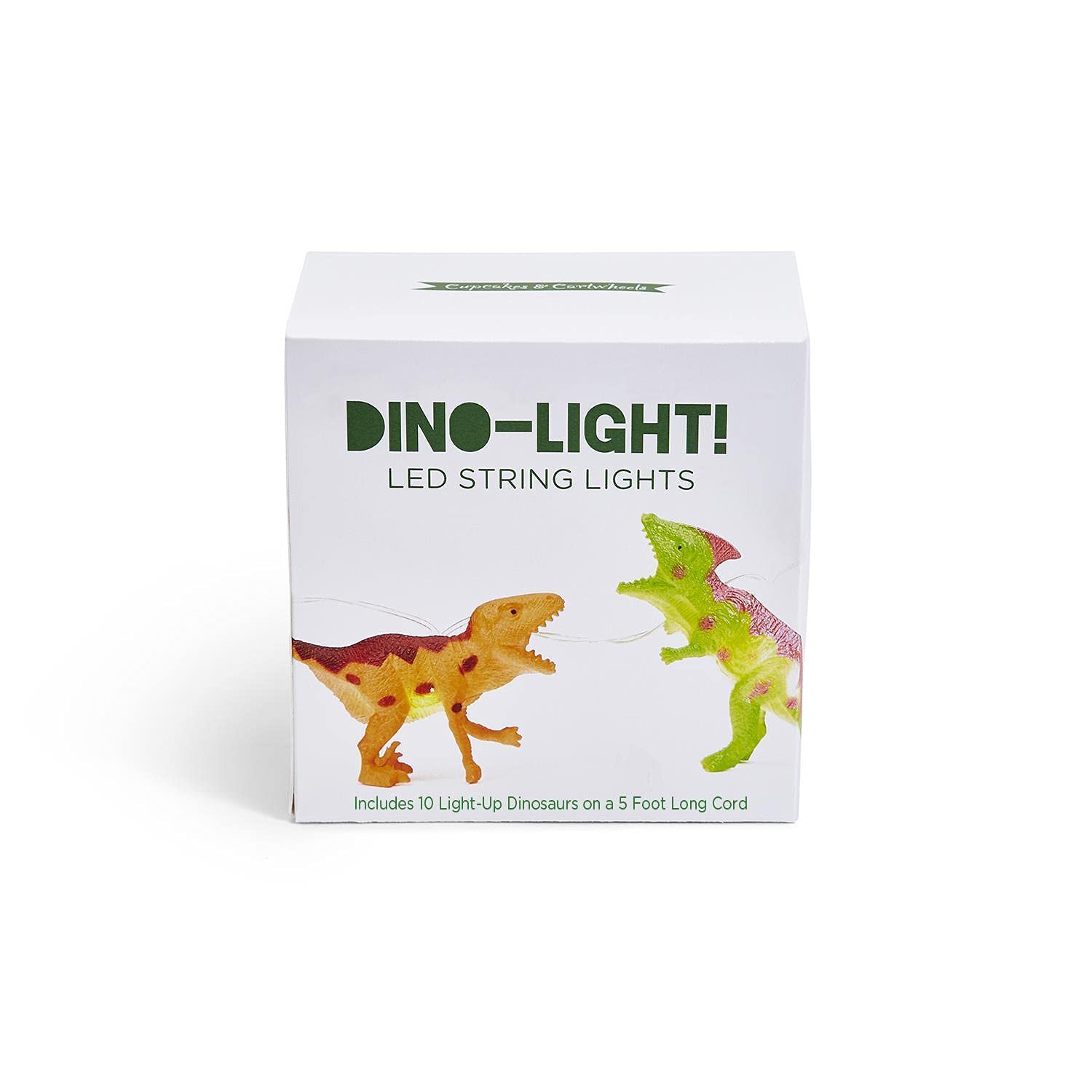 Dinos LED String Lights in Gift Box (Includes 10 Lights, Requires 2AA Batteries, not Included) - PVC/Wire