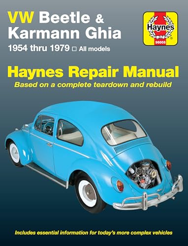 VW Beetle & Karmann Ghia 1954 through 1979 All Models (Haynes Repair Manual)