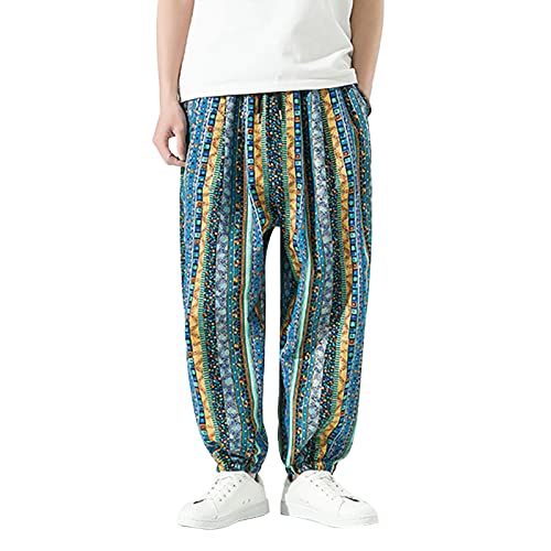 Jogging noir homme large de style japonais élastique avec poche