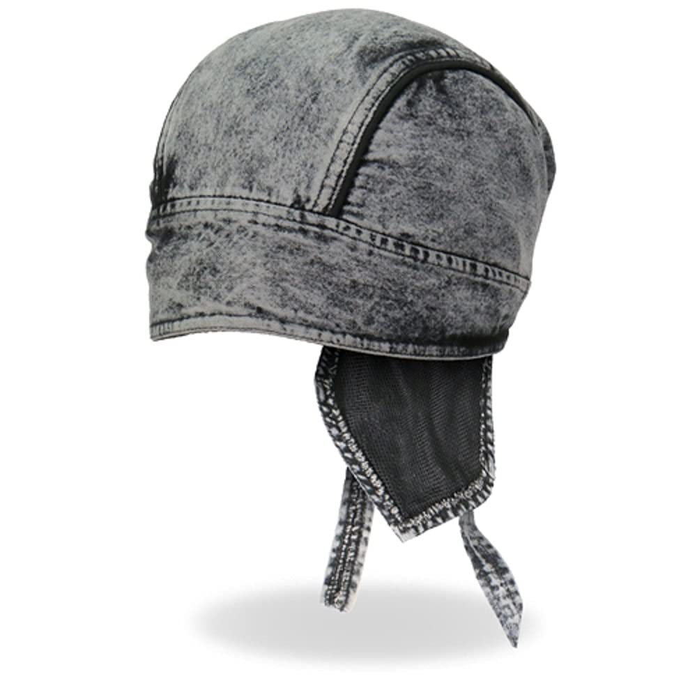 Officially Licensed OriginalsCharcoal DYE Denim Headwrap - Officially Licensed Original Charcoal Dye Denim Lightweight Biker Machine Wash Head Wrap