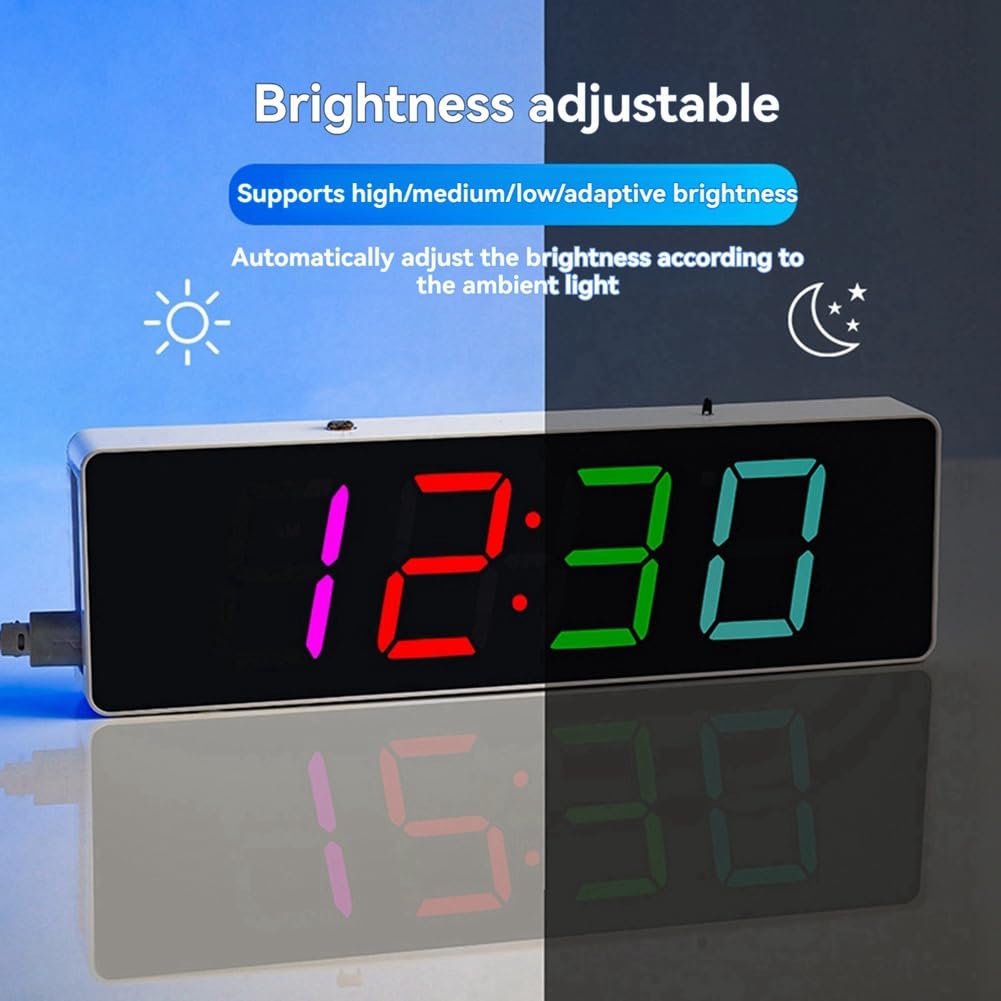 Kit elettronico fai da te digitale RGB LED colorato sveglia Suite 4Digit data temperatura orologio saldatura pratica progetto, B
