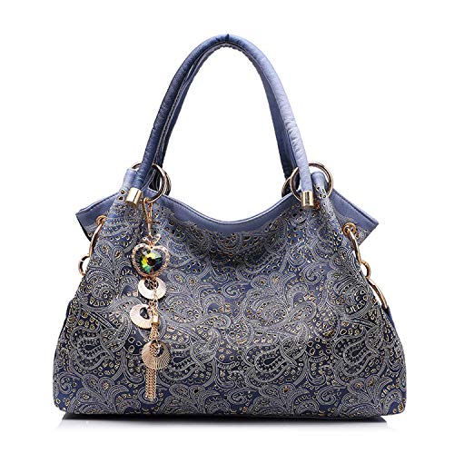 women bag hollow out ombre handbag floral print shoulder bags ladies pu leather