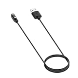Charger for Haylou-Solar LS05 Watch Dock USB Charging Cable Dock - Solar Powered&comma; Short Circuit Protection&comma; Tabletop Mount&comma; 1 USB Port&comma; 2A Output&comma; 1M&sol;3&period;28ft Cable&comma; Black&comma; 10g
