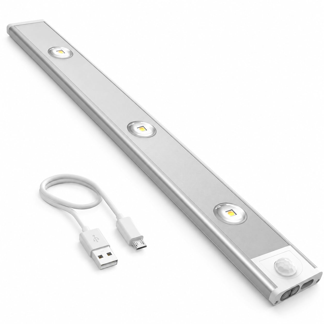 Under Cabinet LED Light Bar with Motion Sensor Rechargeable