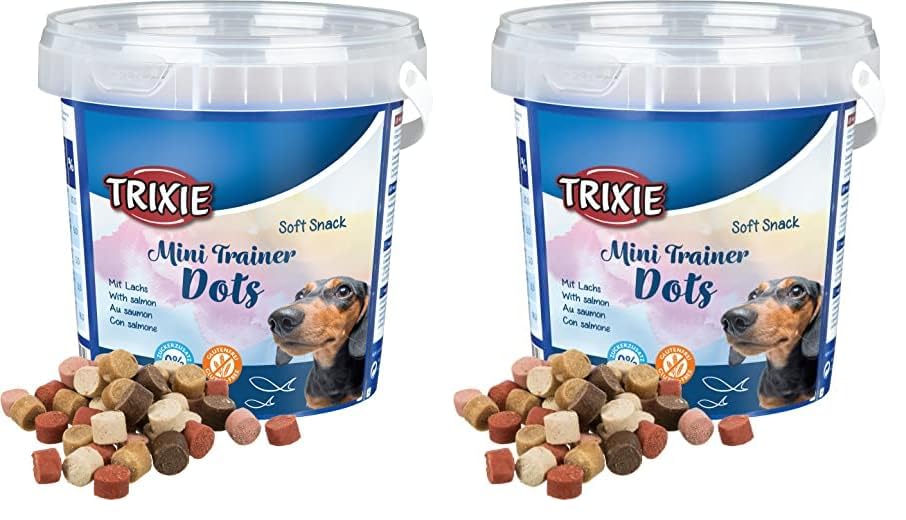 TRIXIE 31527 Soft Snack Mini Trainer Dots, 500 g (Confezione da 2)