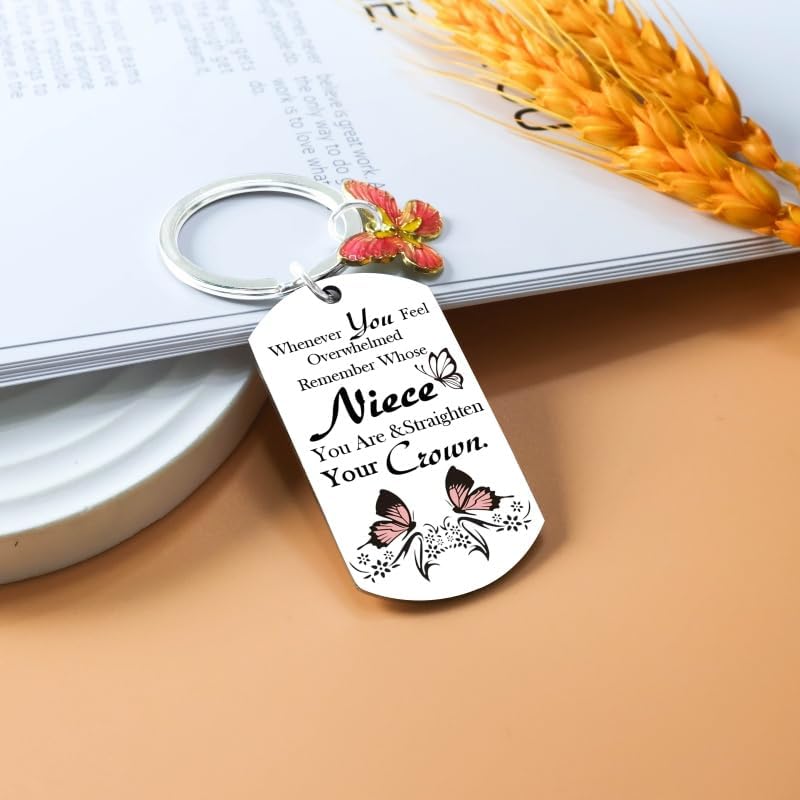 Niece Gifts From Auntie To My Niece Gifts From Aunt Nieces Keychain Gift From Auntie Cool Halloween Christmas Birthday Easter Gift for Nieces Adults From Aunt Uncle - Image 3