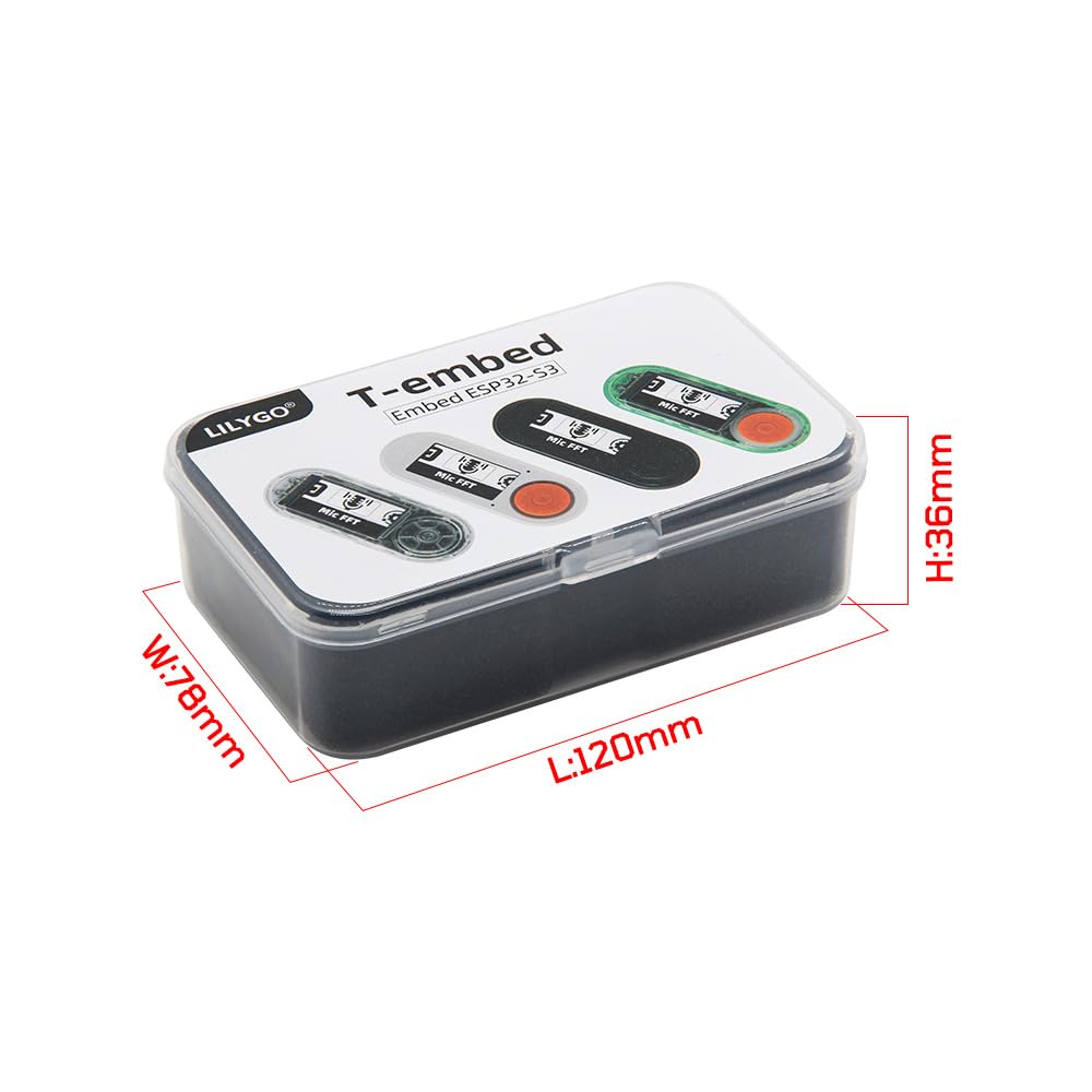 LILYGO T-Embed CC1101 Plus ESP32-S3 Mikrofon TTGO Płyta rozwojowa 1,9-calowy ekran LCD TFT IPS ST7789V antena zewnętrzna czarny