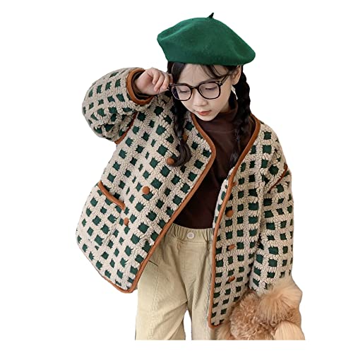 Girls and children's cotton warm thickened wool sweater winter baby fashion coat