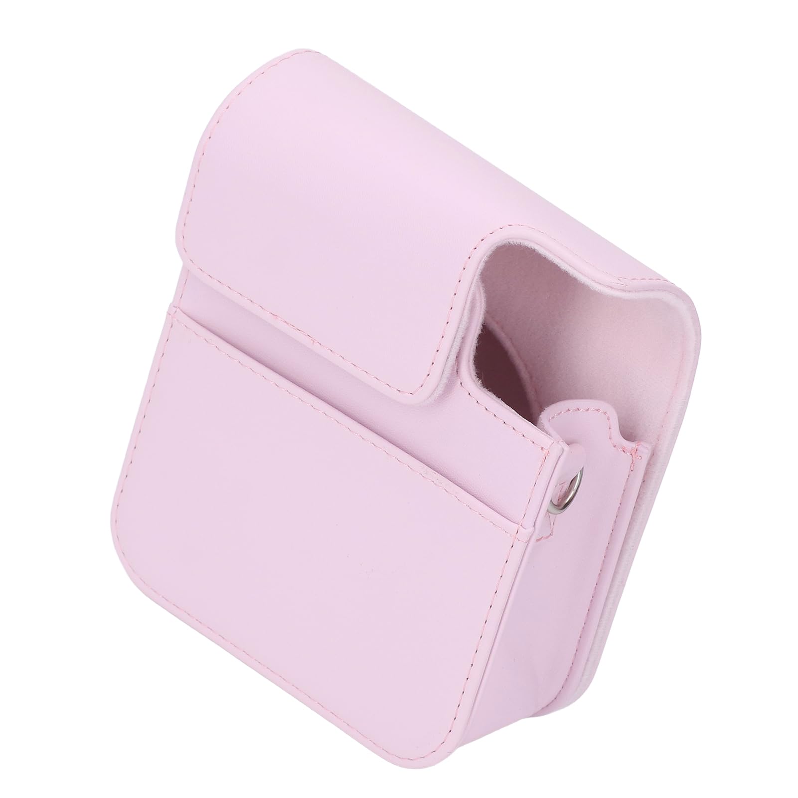Custodia portatile per fotocamera istantanea in pelle PU retrò per fotografia Mini12 (Rosa)